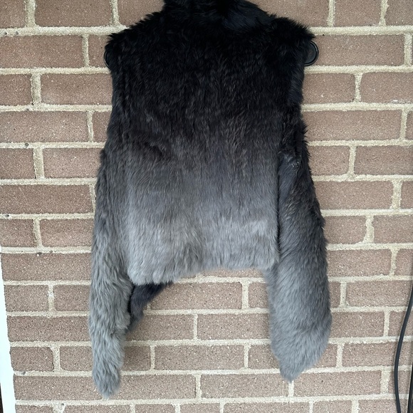 Real rabbit fur ombré vest - Picture 2 of 2